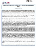 POLICY BRIEF ON NUTRITION AND WASH SPANISH